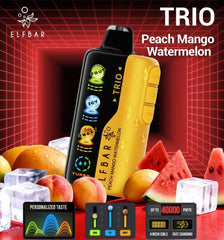 Elfbar trio 40k puffs peach mango watermelon