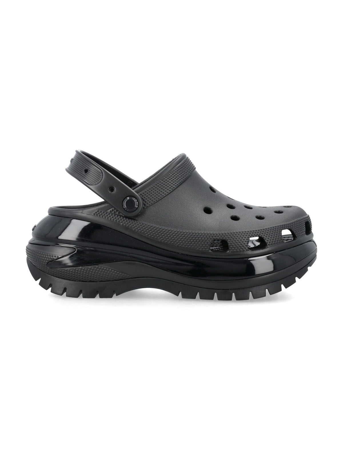 WMNs CROCS BLACK CHUNKY CROCS CLOG - COMFORT & STYLE