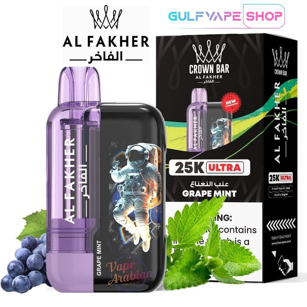Al fakhr crown bar (Ultra) 40K Puffs grape