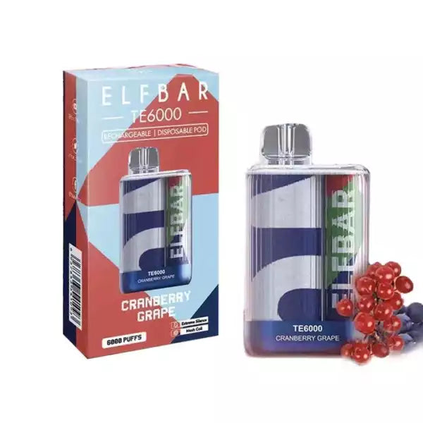 ELF BAR TE6000 – Cranberry Grape Vape