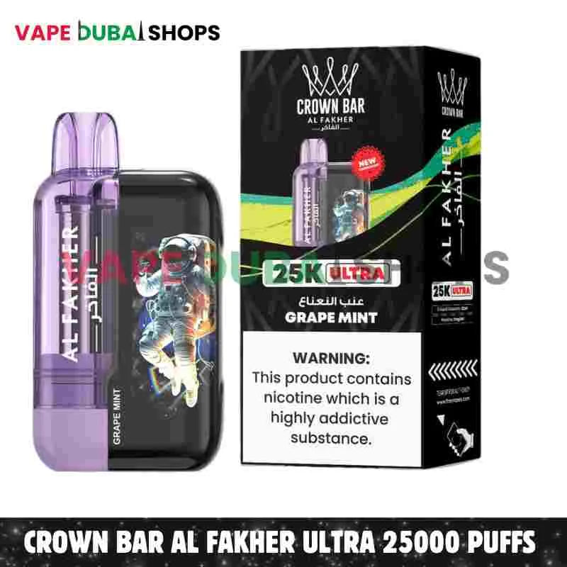 Al fakhr crown bar (Ultra) 40K grape mint