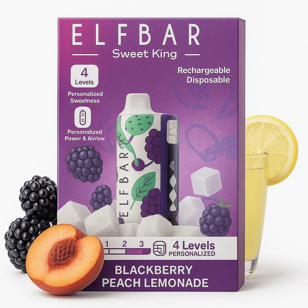 Elfbar sweet king new arrivals 30k puffs Blackberry Peach lemonade