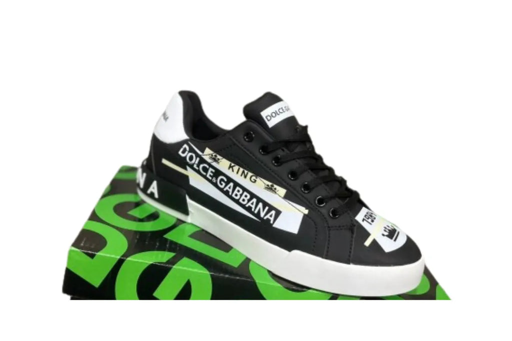 DOLCE GABBANA LOW TOP SNEAKER SUPER KING BLACK – Lebrouges