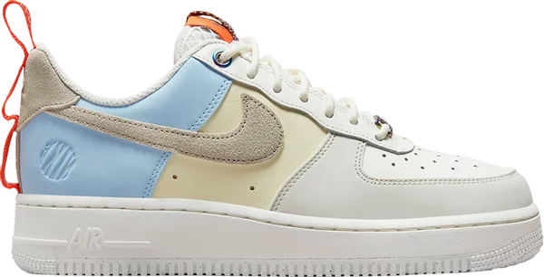 Nike Air Force 1 Ehite Sail and lime