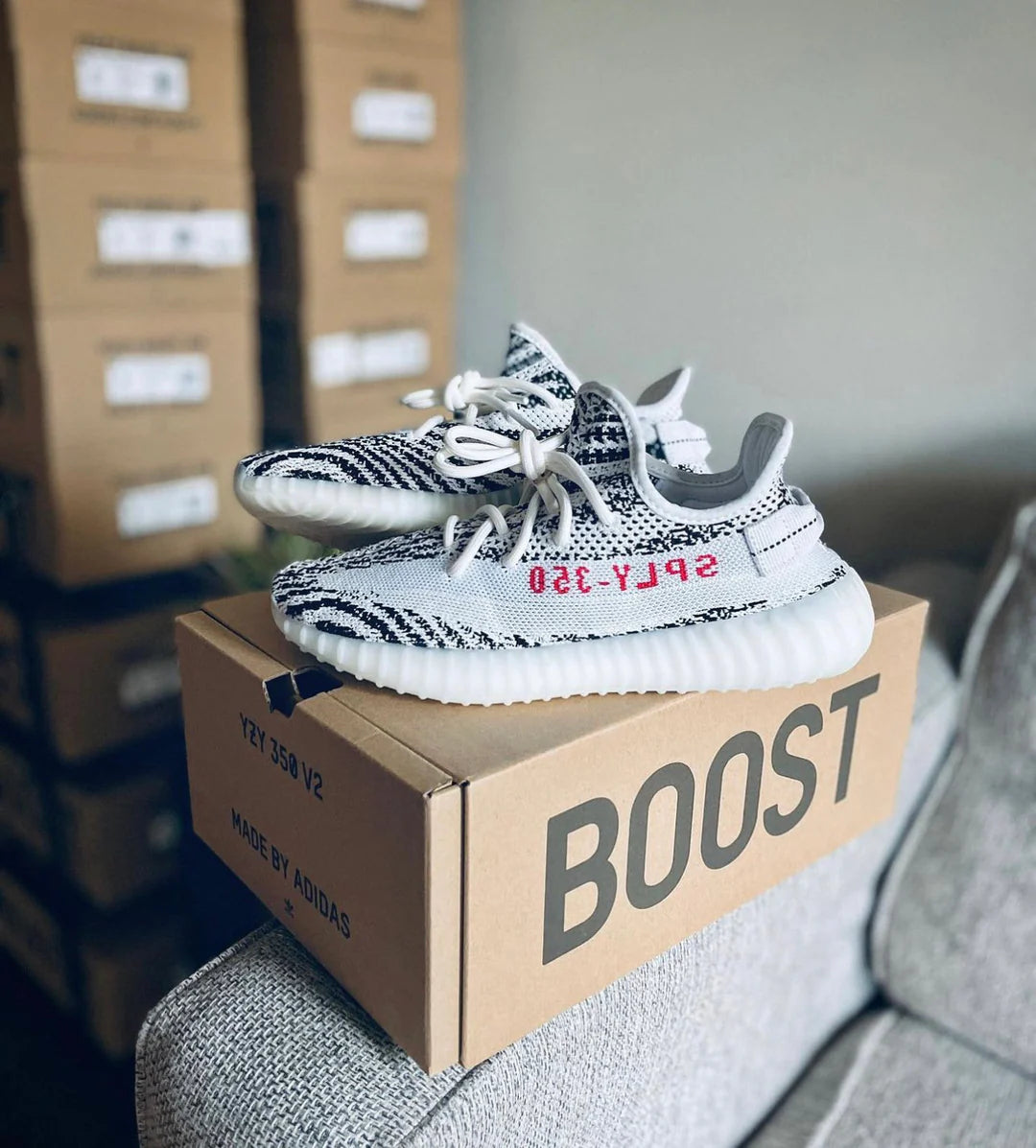 WMNs Yeezy Boost 350 V2 ‰ÛÏ Zebra ‰۝