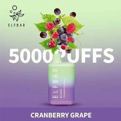 ELF BAR BC5000- CRANEBERRY GRAPE – 2%(20mg) – Device Vape