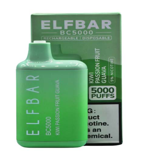 ELF BAR BC5000 KIWI PASSION FRUIT GUAVA 2%(20mg) Vape