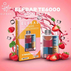 ELF BAR TE6000- STRAWBERRY JUICY PEACH Vape