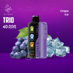 Elfbar trio 40k puffs grape ice