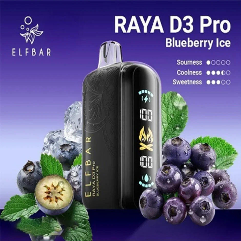 elfbar raya d3 pro 30k Puffs blueberry ice