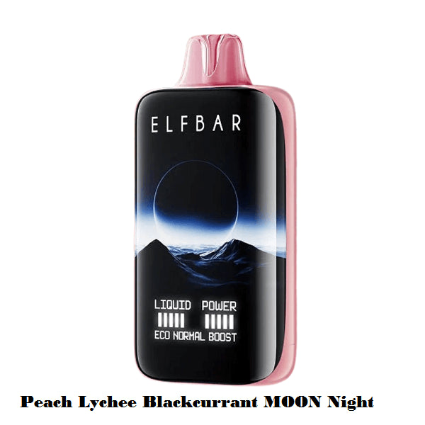 ELFBAR MOON NIGHT 40K PUFFS PEACH LYCHEE BLACKCURRANT