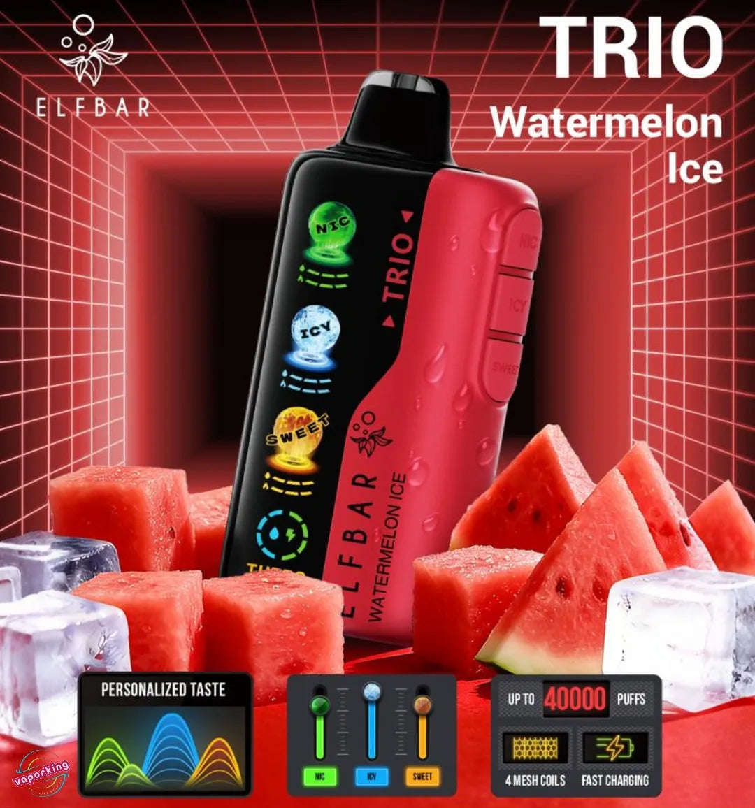 Elfbar trio 40k puffs watermelon ice
