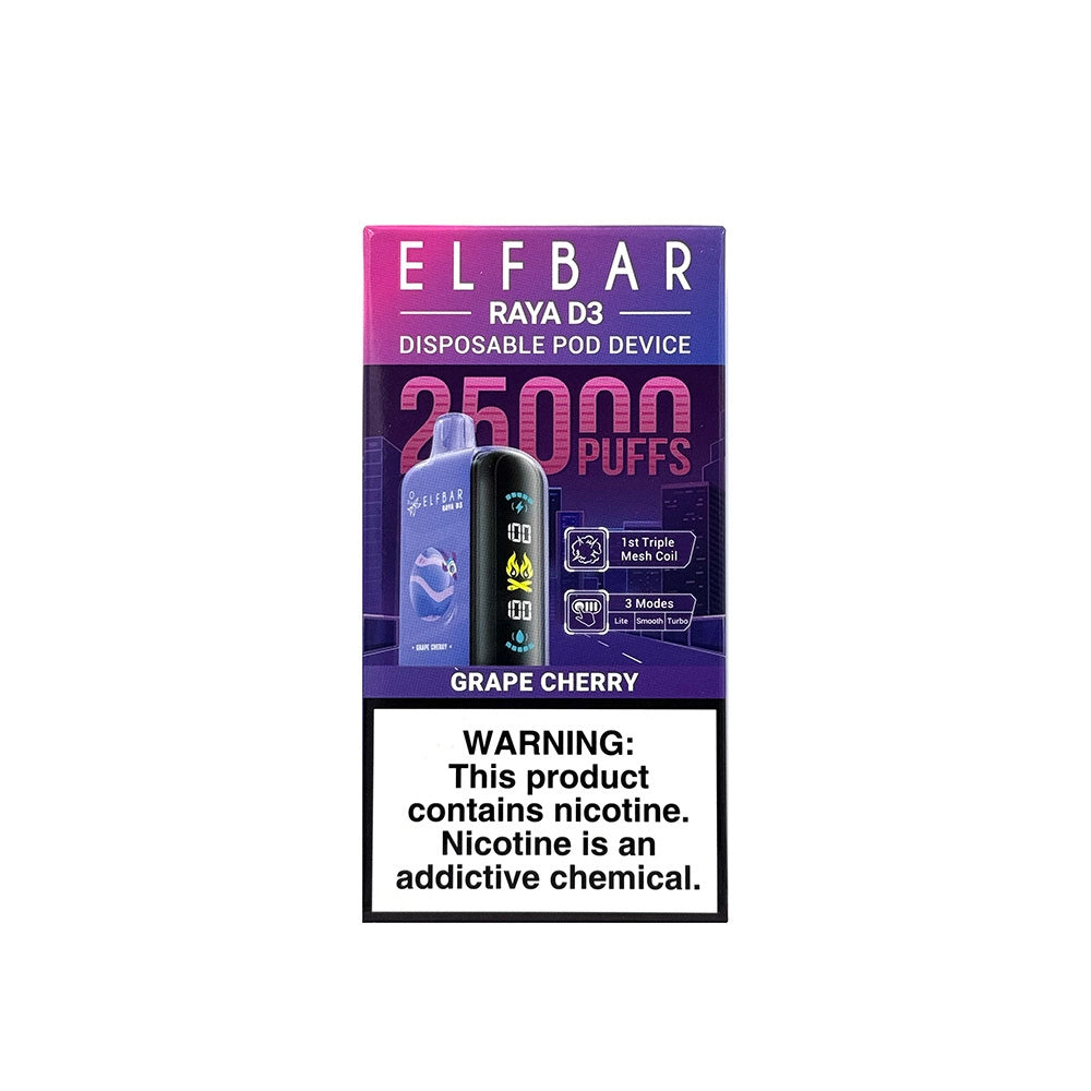 ELFBAAR RAYA D3 25000 PUFF  Grape Cherry