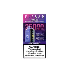ELFBAAR RAYA D3 25000 PUFF  Grape Cherry