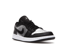 NIKE AIR JORDAN 1 LOW BLACK METALLIC SILVER