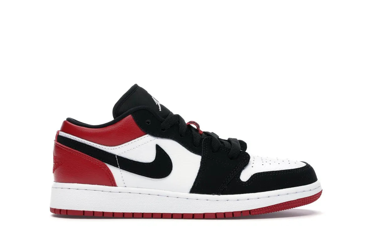 NIKE AIR JORDAN 1 LOW BLACK TOE