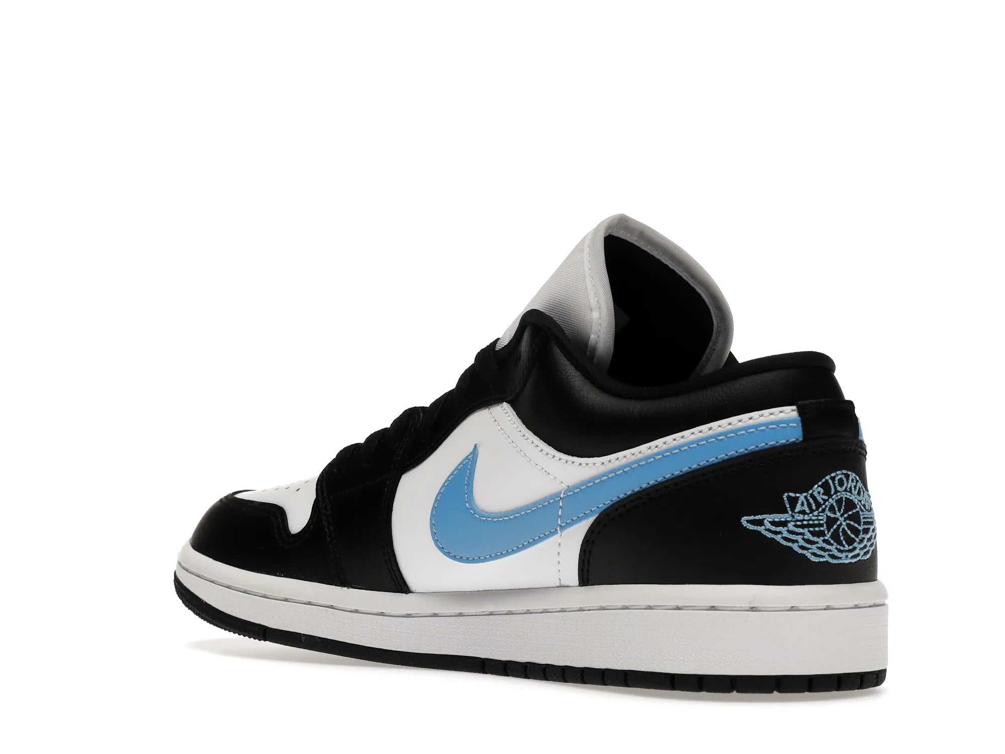 NIKE AIR JORDAN 1 LOW BLACK UNIVERSITY BLUE WHITE