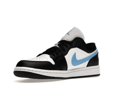 NIKE AIR JORDAN 1 LOW BLACK UNIVERSITY BLUE WHITE