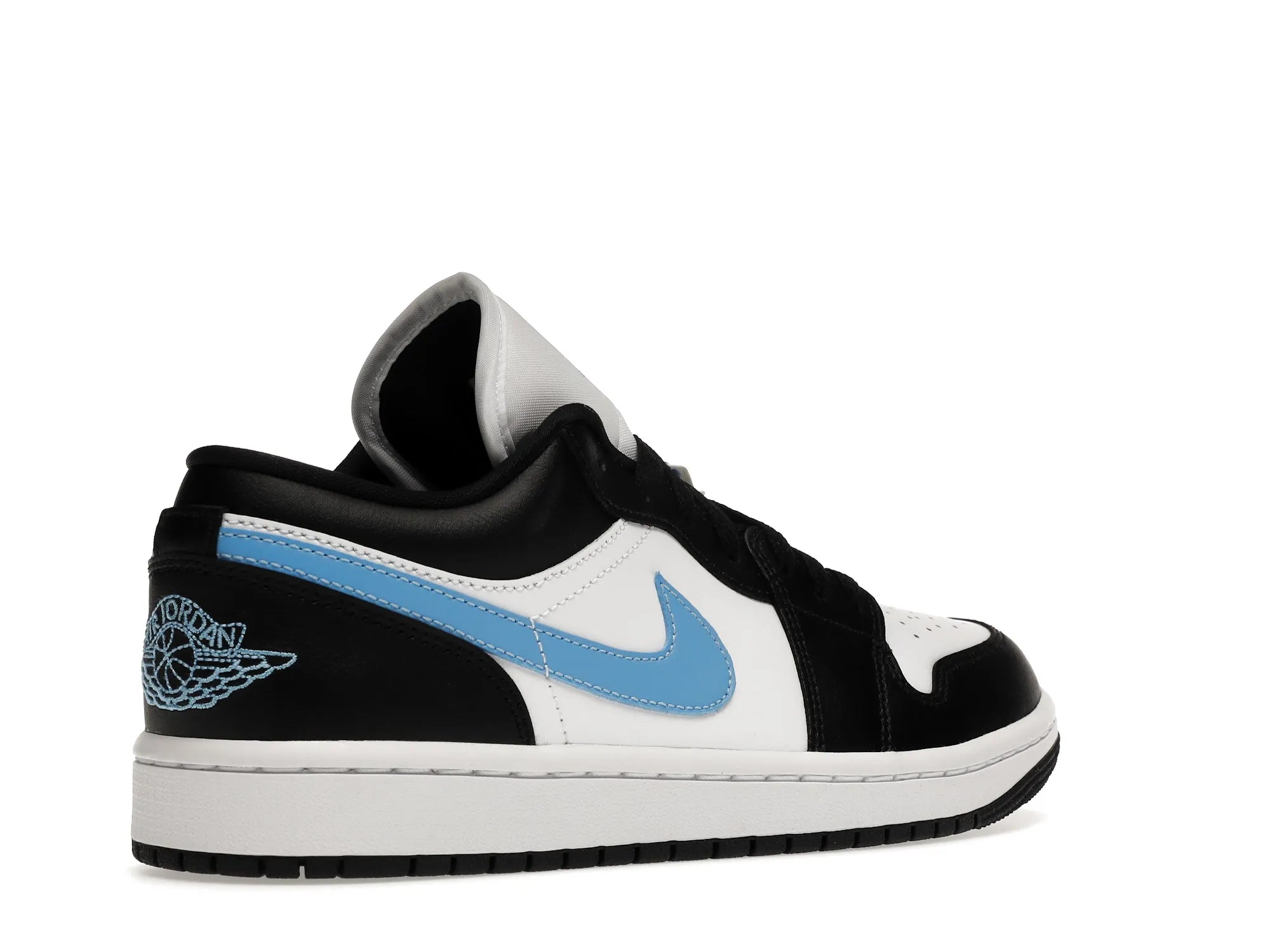 NIKE AIR JORDAN 1 LOW BLACK UNIVERSITY BLUE WHITE