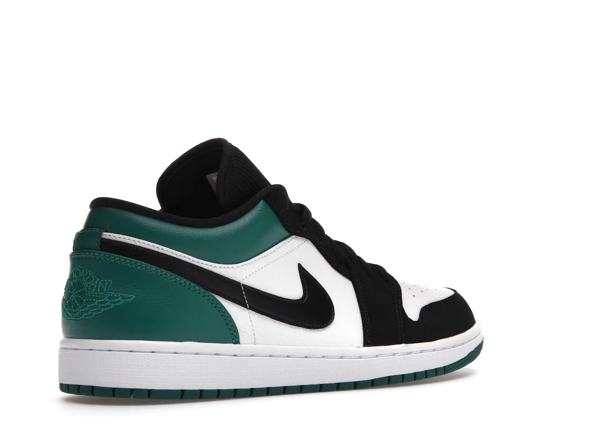 NIKE AIR JORDAN 1 LOW WHITE BLACK MYSTIC GREEN