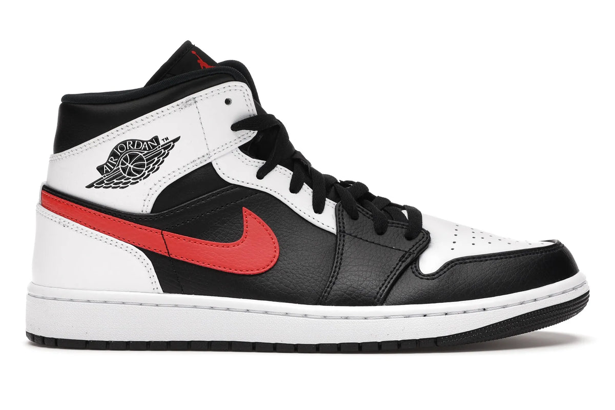 NIKE AIR JORDAN 1 MID BLACK CHILE RED WHITE