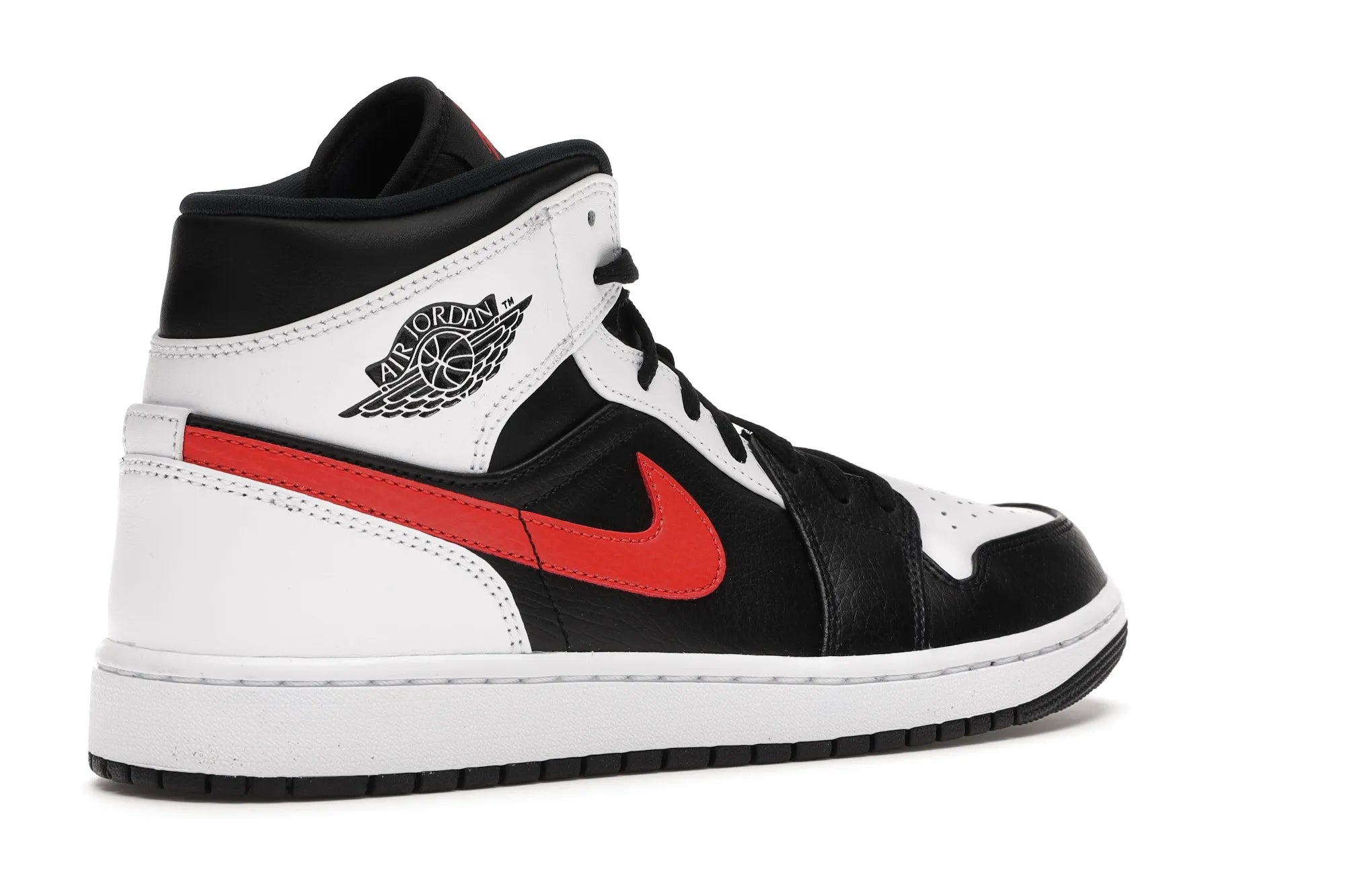 NIKE AIR JORDAN 1 MID BLACK CHILE RED WHITE