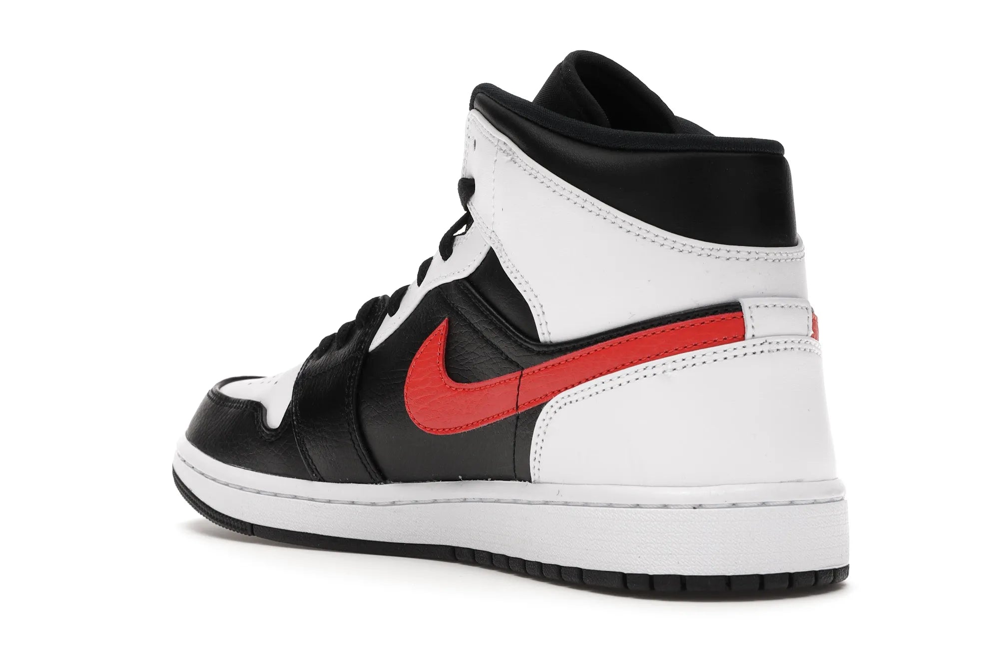 NIKE AIR JORDAN 1 MID BLACK CHILE RED WHITE