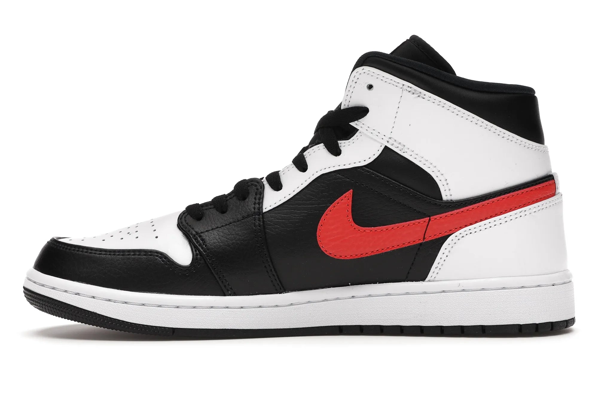 NIKE AIR JORDAN 1 MID BLACK CHILE RED WHITE