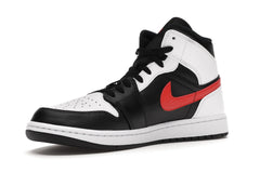 NIKE AIR JORDAN 1 MID BLACK CHILE RED WHITE