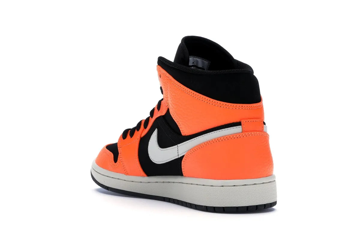 NIKE AIR JORDAN 1 MID BLACK CONE