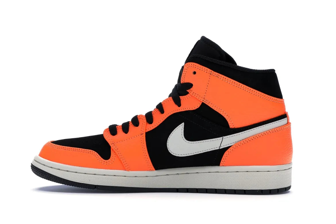 NIKE AIR JORDAN 1 MID BLACK CONE