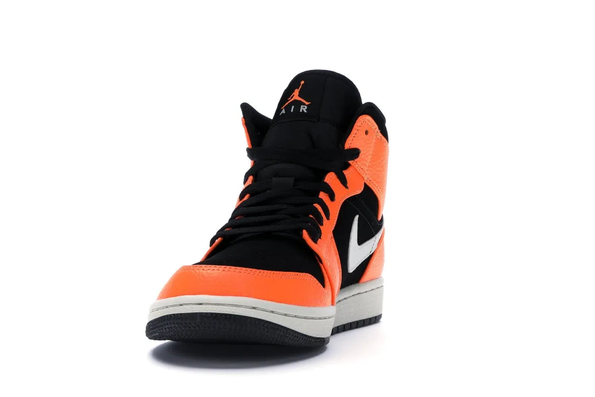 NIKE AIR JORDAN 1 MID BLACK CONE