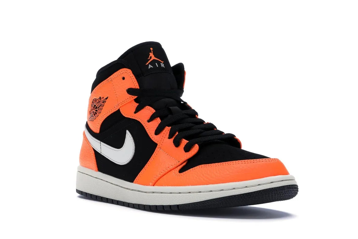 NIKE AIR JORDAN 1 MID BLACK CONE