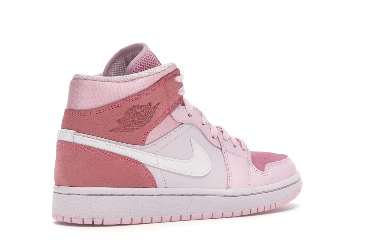 NIKE AIR JORDAN 1 MID DIGITAL PINK