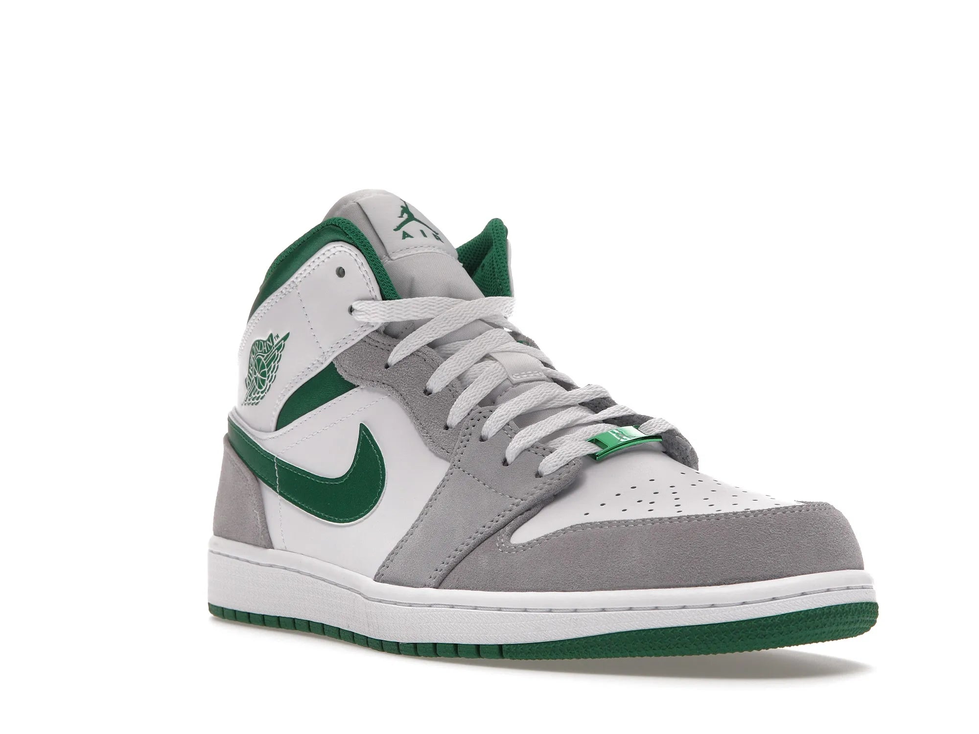 NIKE AIR JORDAN 1 MID GREY GREEN