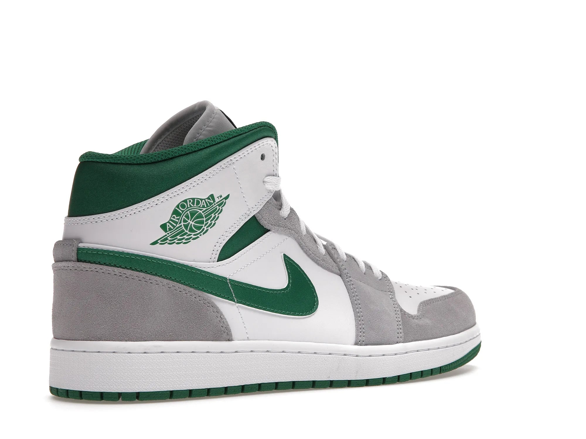 NIKE AIR JORDAN 1 MID GREY GREEN