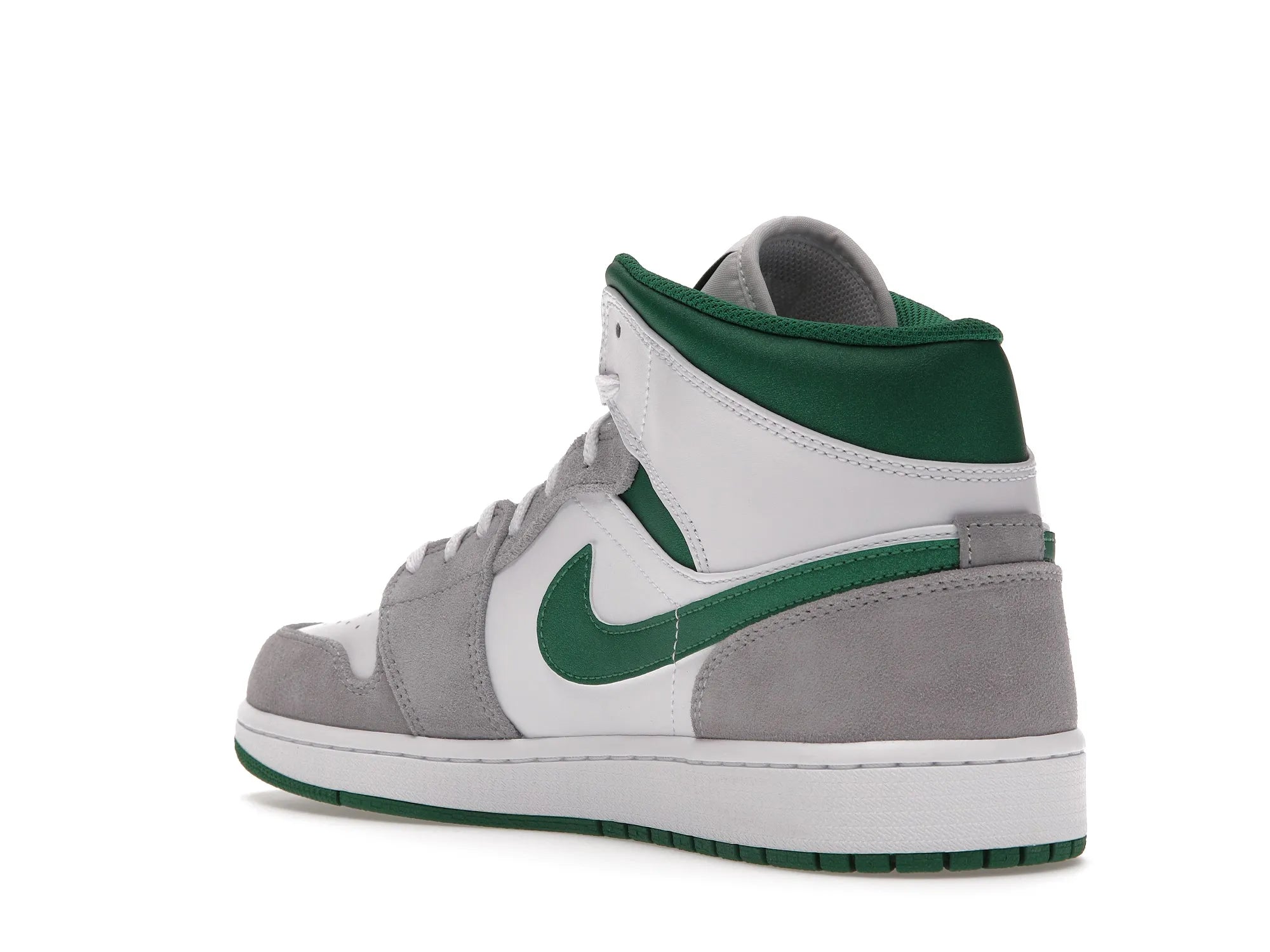 NIKE AIR JORDAN 1 MID GREY GREEN