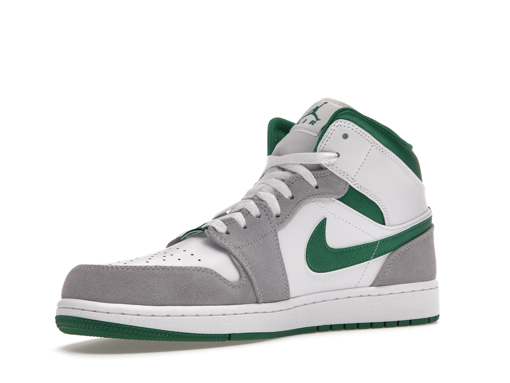 NIKE AIR JORDAN 1 MID GREY GREEN