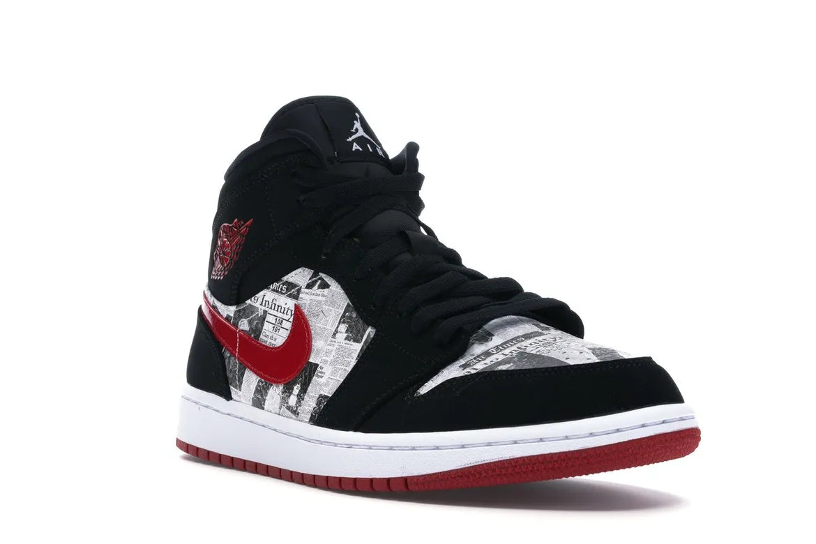 NIKE AIR JORDAN 1 MID NEWSPAPER