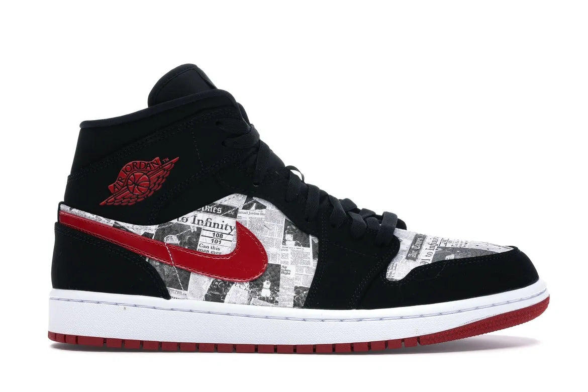 NIKE AIR JORDAN 1 MID NEWSPAPER