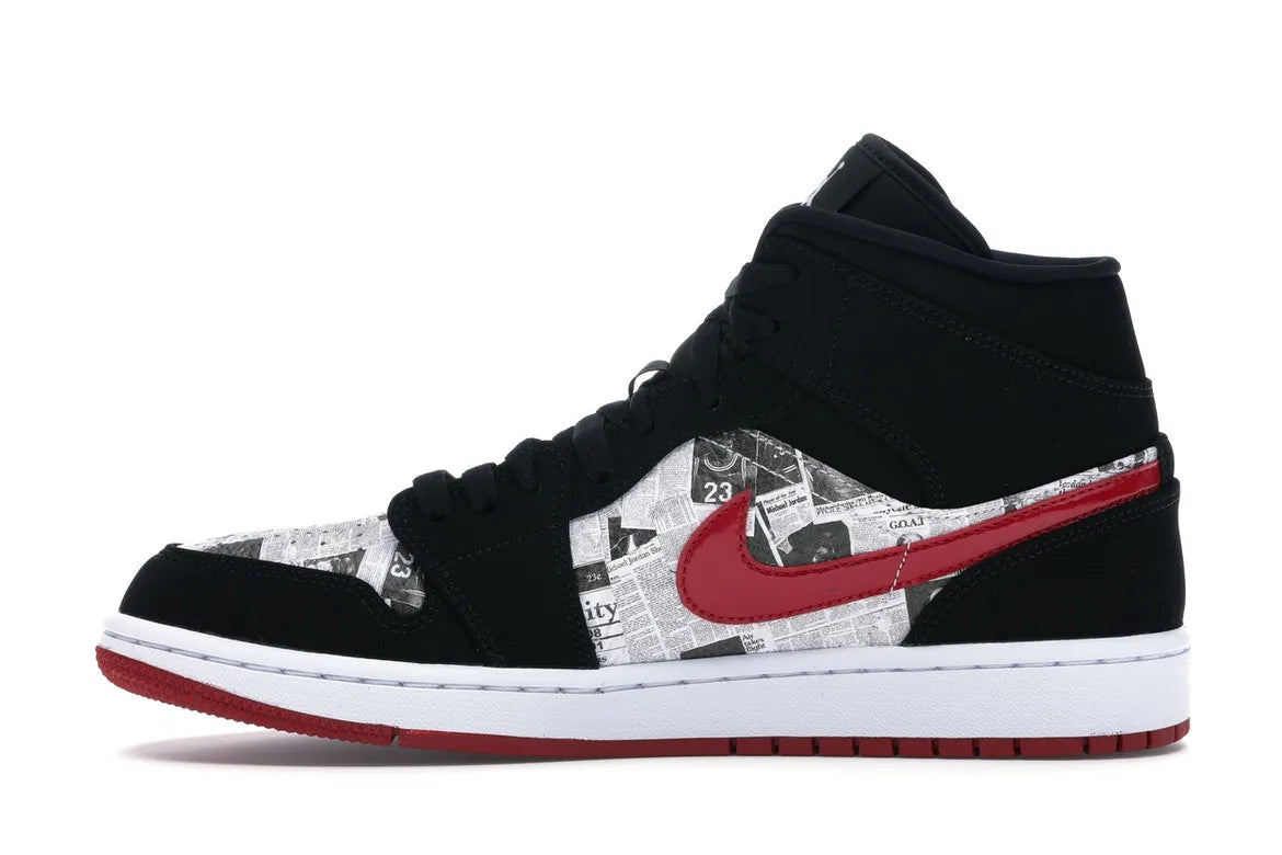 NIKE AIR JORDAN 1 MID NEWSPAPER