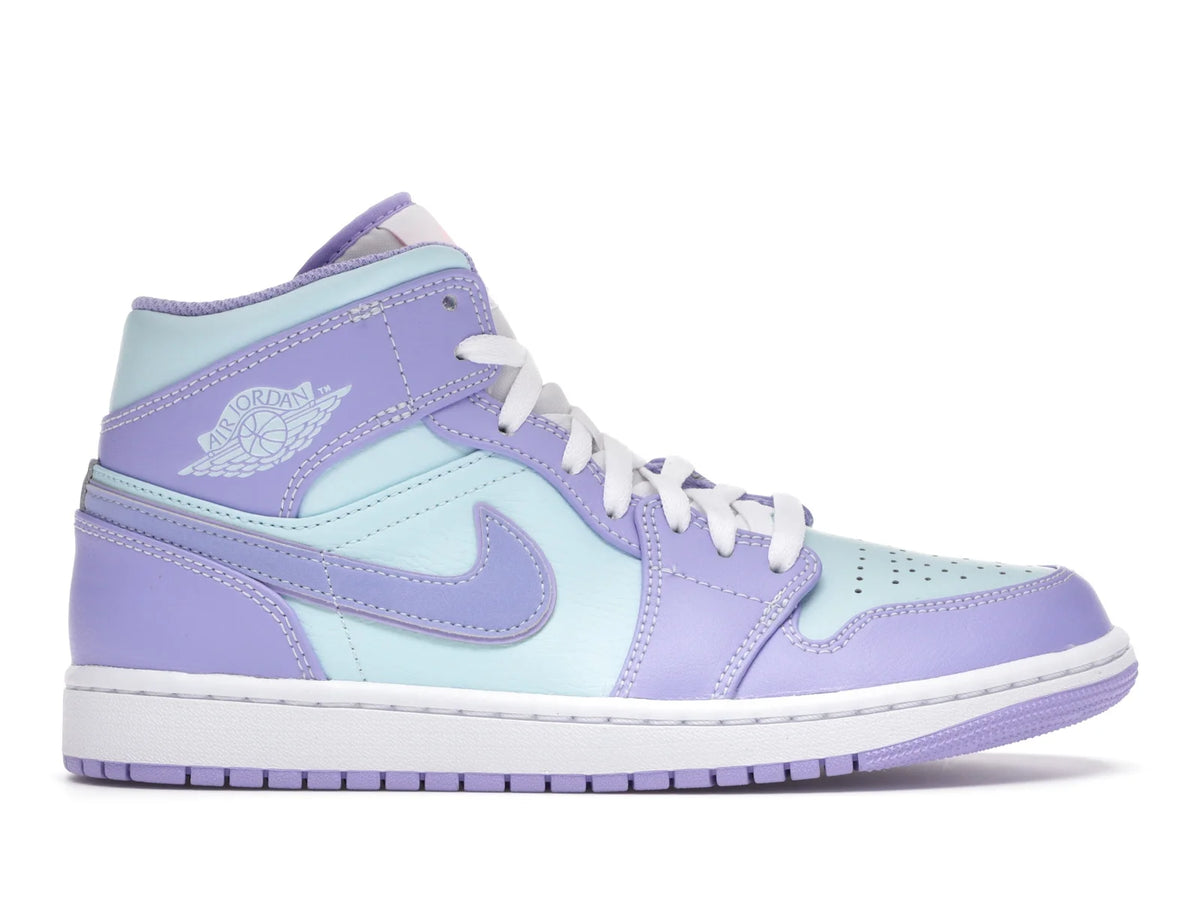 NIKE AIR JORDAN 1 MID PURPLE AQUA