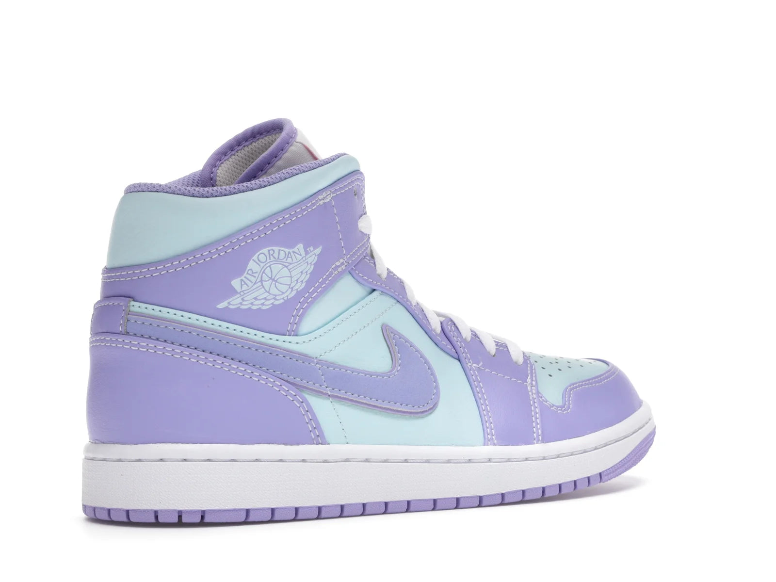 NIKE AIR JORDAN 1 MID PURPLE AQUA