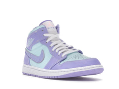 NIKE AIR JORDAN 1 MID PURPLE AQUA