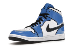 NIKE AIR JORDAN 1 MID SIGNAL BLUE