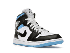 NIKE AIR JORDAN 1 MID UNIVERSITY BLACK WHITE