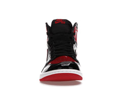 NIKE AIR JORDAN 1 RETRO HIGH PATENT BRED UA QUALITY