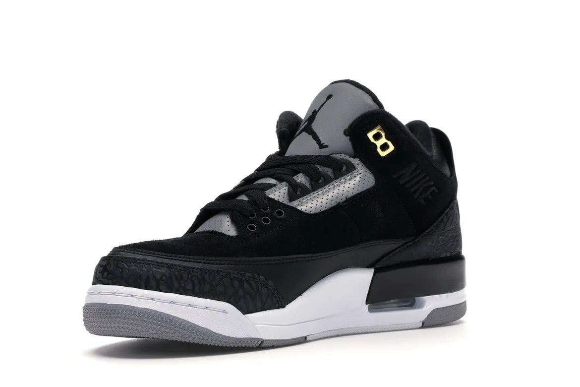 AIR JORDAN 3 RETRO TINKER BLACK CEMENT GOLD