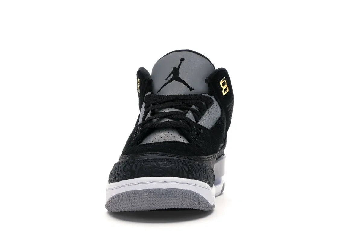 AIR JORDAN 3 RETRO TINKER BLACK CEMENT GOLD