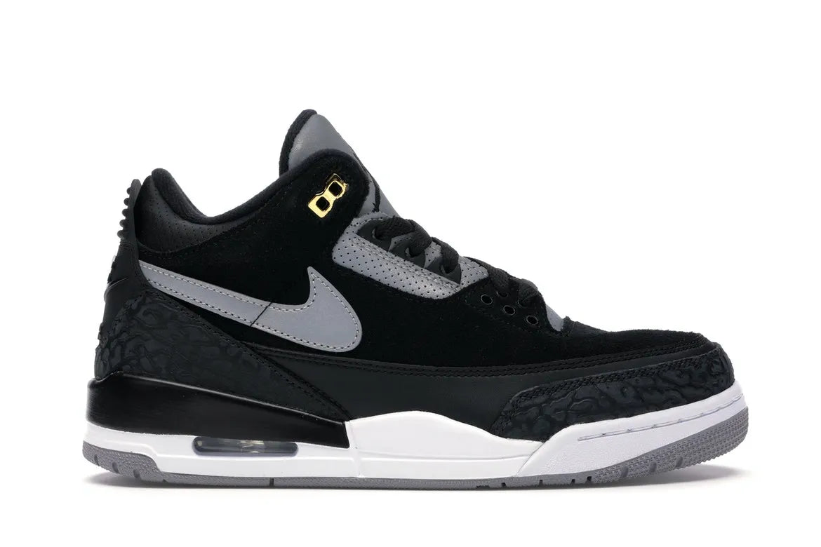 AIR JORDAN 3 RETRO TINKER BLACK CEMENT GOLD